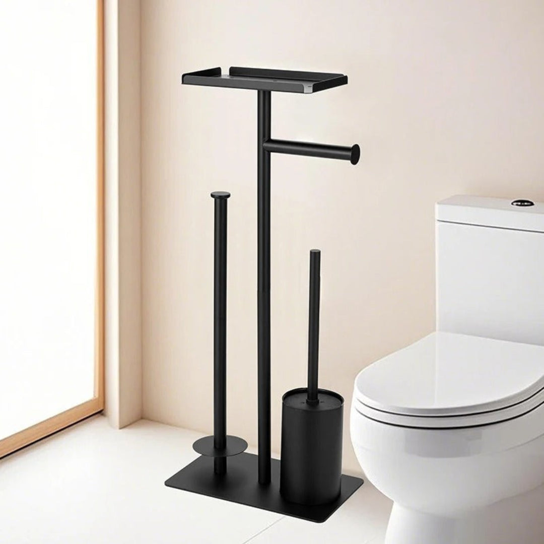 Clean icon bathroom brush set, modern toilet cleaning brush set for stylish and hygienic bathroom organization