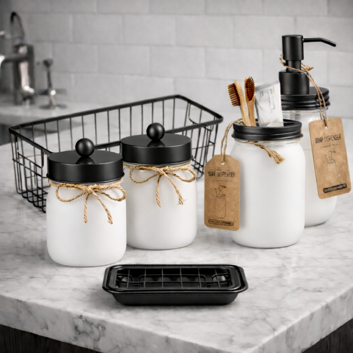 Elan maison vanity set, elegant bathroom or vanity organizer set for stylish home decor and daily essentials