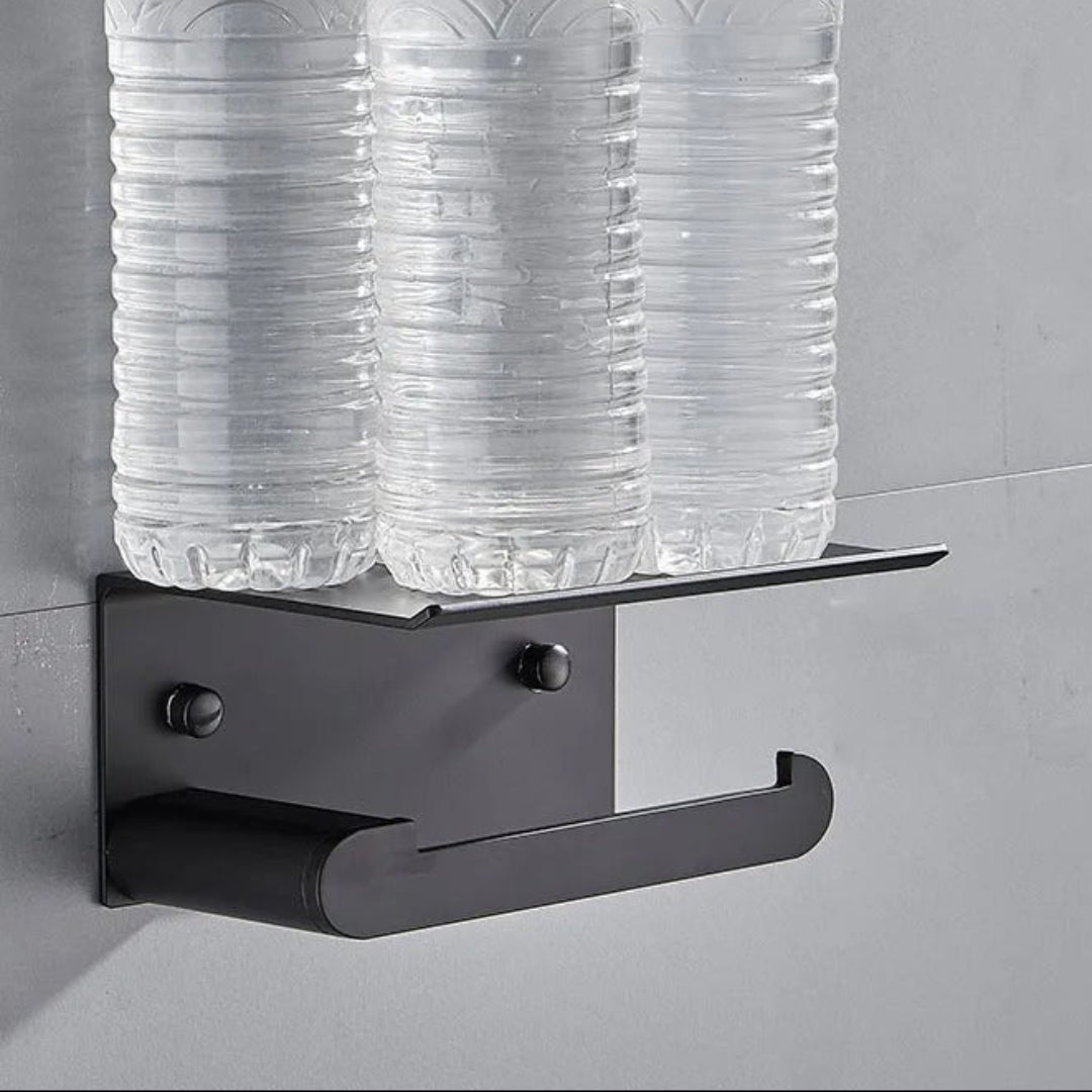 Elite space toilet paper and towel holder, multifunctional bathroom organizer for toilet paper and hand towels